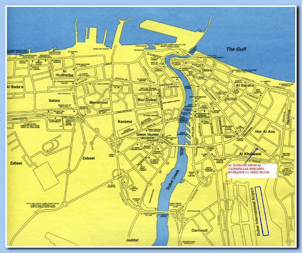 Stadtplan von Dubai